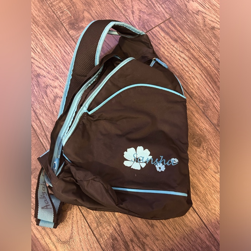 Sansha Black and Blue Dance Shoulder Bag